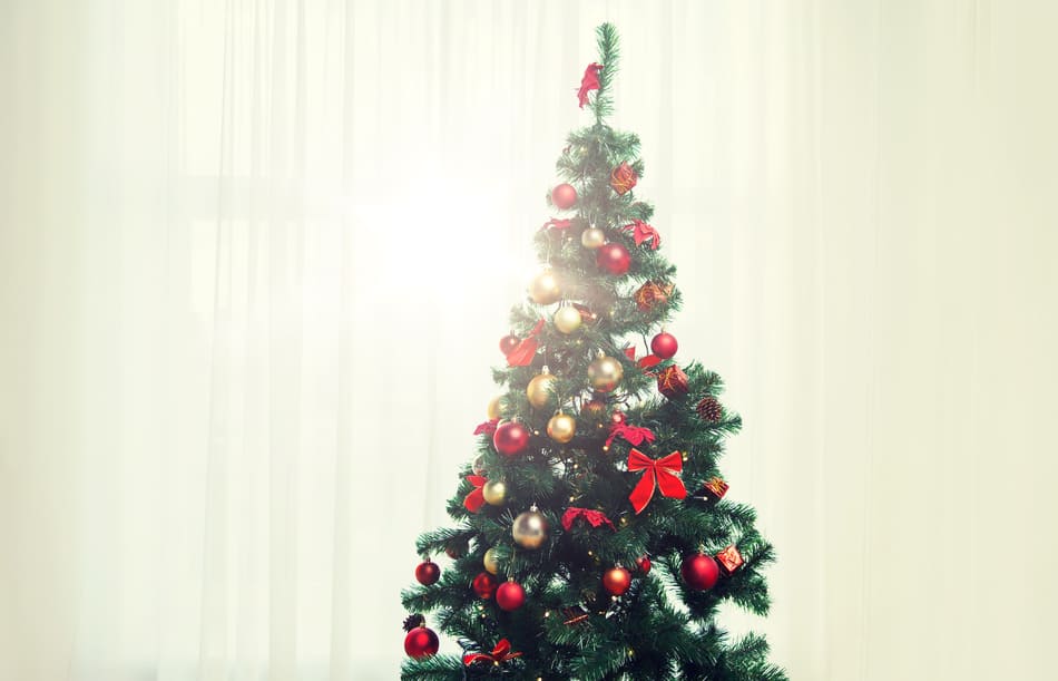 Decorar comedor con árbol de navidad