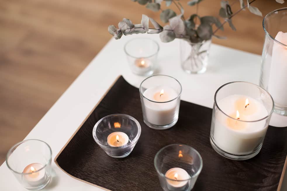 Decorar comedor con velas aromáticas