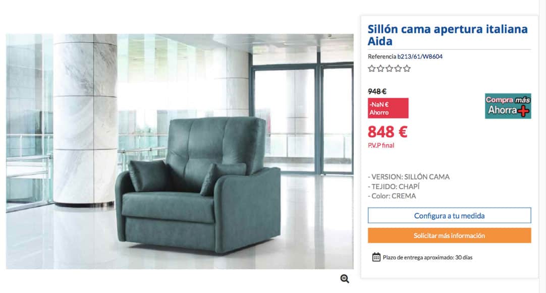 Sillón cama Aida