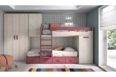 Dormitorio Juvenil Rojo