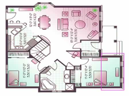 Plano Dormitorio Feng Shui | Muebles El Paraiso Bilbao