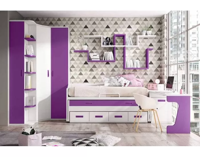 Dormitorio juvenil moderno | Muebles El Paraíso - Bilbao - Vizcaya